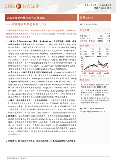 全球大模型的技术迭代与商业化封面