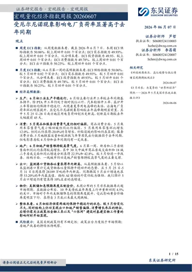 宏观量化经济指数周报20260607封面