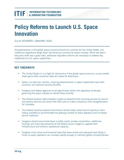Policy Reforms to Launch U.S. Space Innovation封面