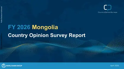 FY 2026 Mongolia Country Opinion Survey Report封面
