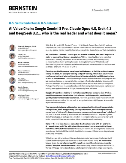 AI Value Chain: Google Gemini 3 Pro, Claude Opus 4.5, Grok 4.1 and DeepSeek 3.2... who is the real leader and what does it mean?封面