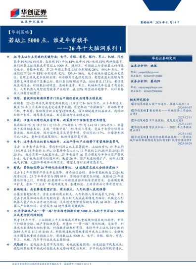 若站上5000点，谁是牛市旗手——26年十大脑洞系列1封面