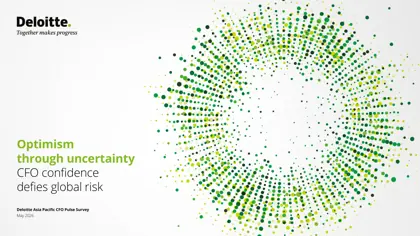 Optimism through uncertainty: CFO confidence defies global risk封面