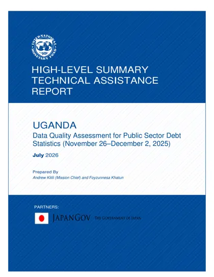 Uganda – Data Quality Assessment for Public Sector Debt Statistics封面