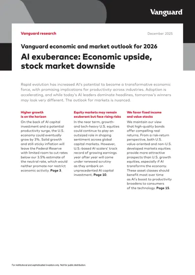 Vanguard economic and market outlook for 2026: AI exuberance: Economic upside, stock market downside封面