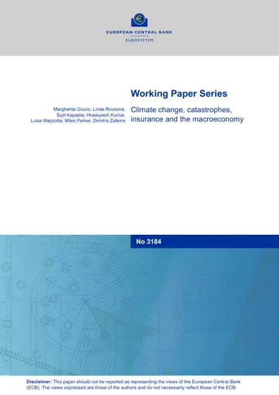 Climate change, catastrophes, insurance and the macroeconomy封面
