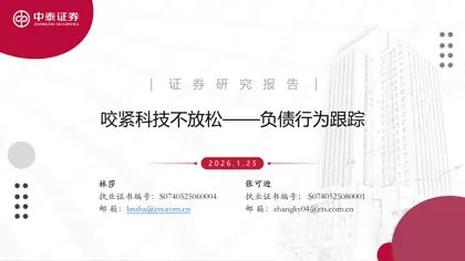 咬紧科技不放松——负债行为跟踪封面