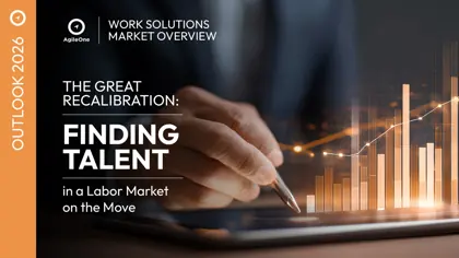 The Great Recalibration: Finding Talent in a Labor Market on the Move（OUTLOOK 2026 Work Solutions Market Overview）封面