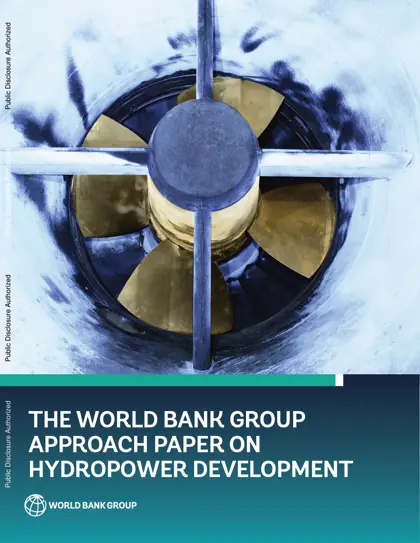 World Bank Group Approach Paper on Hydropower Development封面