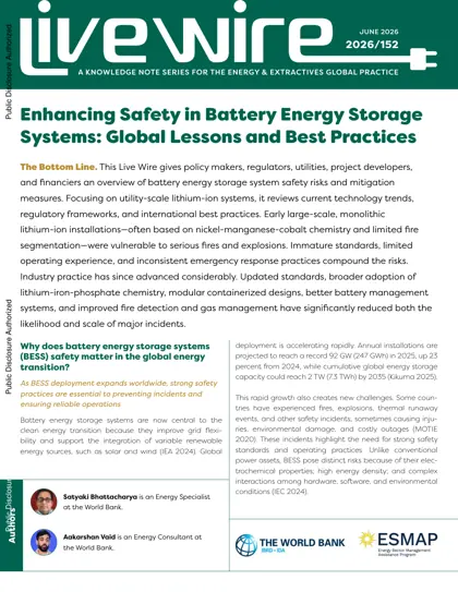 Enhancing Safety in Battery Energy Storage Systems: Global Lessons and Best Practices封面