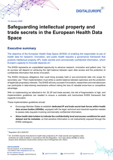 Safeguarding intellectual property and trade secrets in the European Health Data Space封面