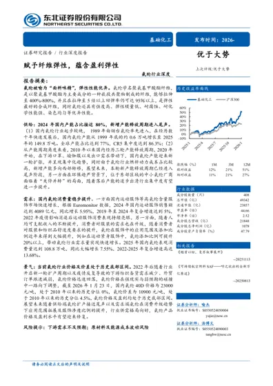 氨纶行业深度：赋予纤维弹性，蕴含盈利弹性封面