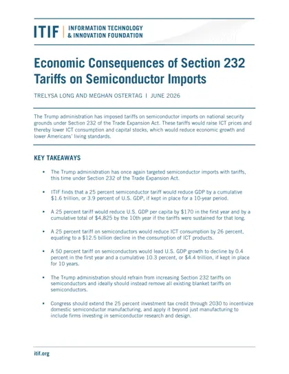 Economic Consequences of Section 232 Tariffs on Semiconductor Imports封面