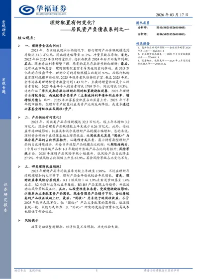 理财配置有何变化？——居民资产负债表系列之一封面