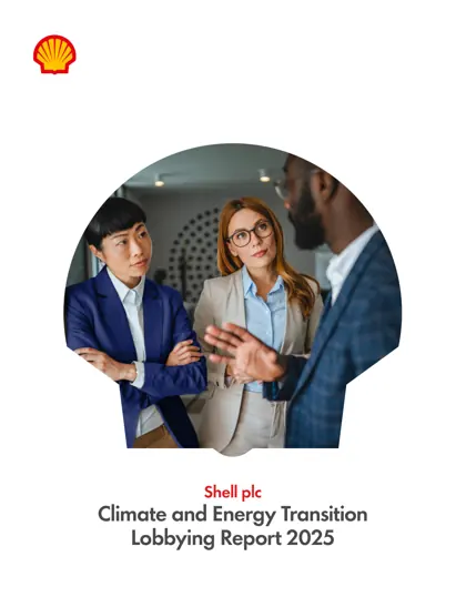 Shell Climate and Energy Transition Lobbying Report 2025封面