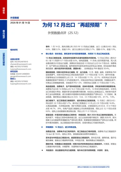 为何12月出口“再超预期”？封面