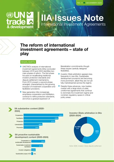 The reform of international investment agreements – state of play封面
