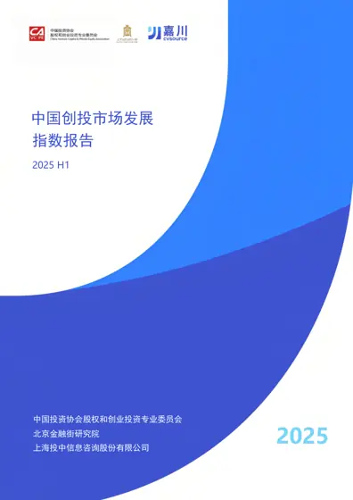 中国创投市场发展指数报告 2025H1封面