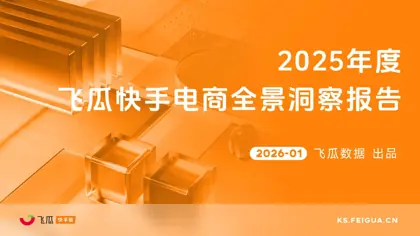 2025年度飞瓜快手电商全景洞察报告封面