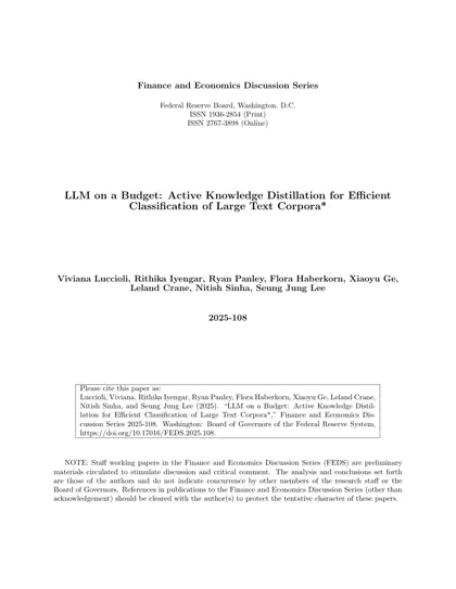 LLM on a Budget: Active Knowledge Distillation for Efficient Classification of Large Text Corpora封面