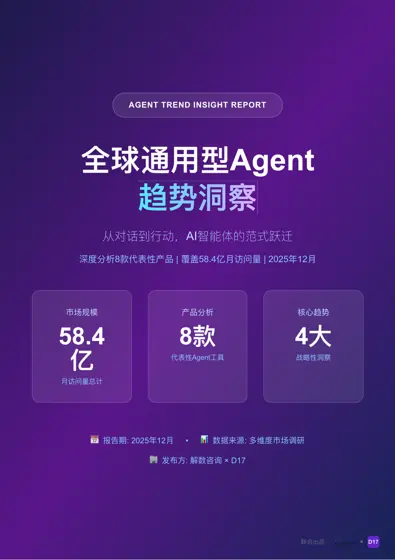 全球通用型Agent趋势洞察封面