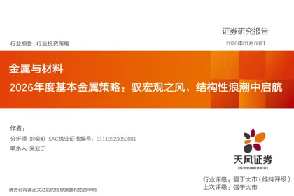 2026年度基本金属策略:驭宏观之风,结构性浪潮中启航封面