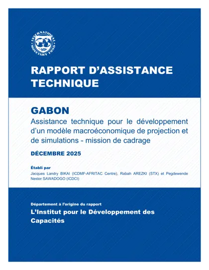 RAPPORT D’ASSISTANCE TECHNIQUE GABON封面