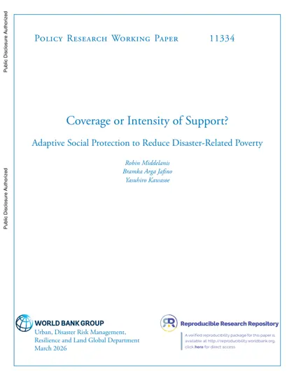 Coverage or Intensity of Support? Adaptive Social Protection to Reduce Disaster-Related Poverty封面