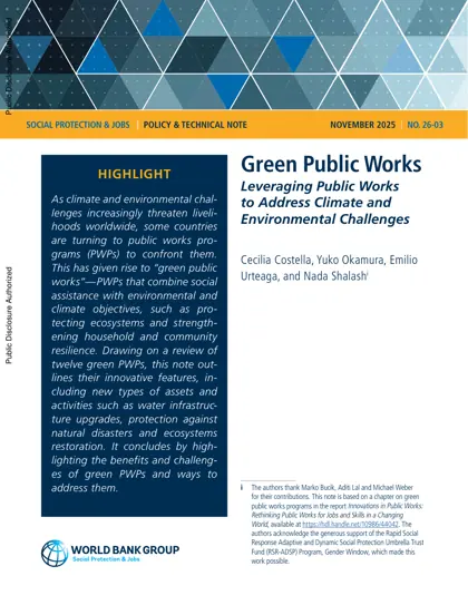 Green Public Works: Leveraging Public Works to Address Climate and Environmental Challenges封面