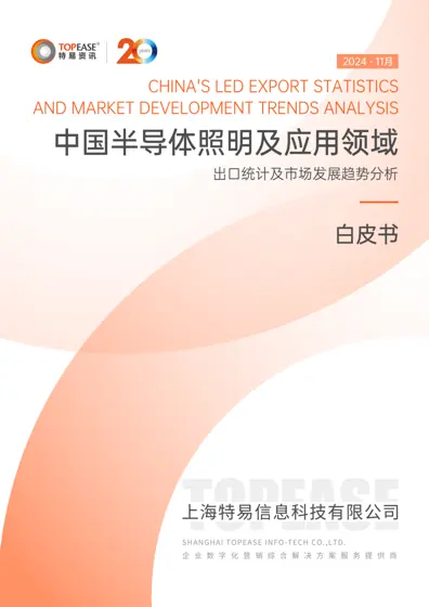 全球半导体照明市场发展现状与出口贸易白皮书封面