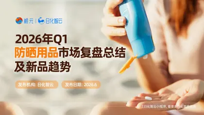 防晒用品市场分析报告封面