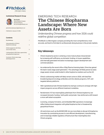 The Chinese Biopharma Landscape: Where New Assets Are Born封面