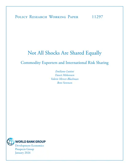 Not All Shocks Are Shared Equally: Commodity Exporters and International Risk Sharing封面