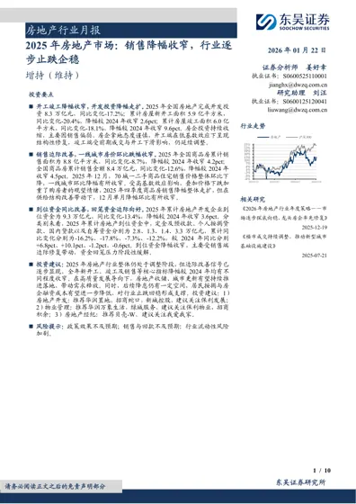 2025年房地产市场:销售降幅收窄,行业逐步止跌企稳封面