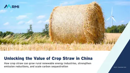 Unlocking the Value of Crop Straw in China: How crop straw can grow rural renewable energy industries, strengthen emission reductions, and scale carbon sequestration封面