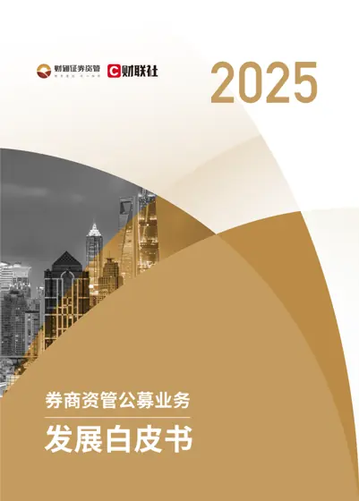 2025年度券商资管公募业务发展白皮书封面