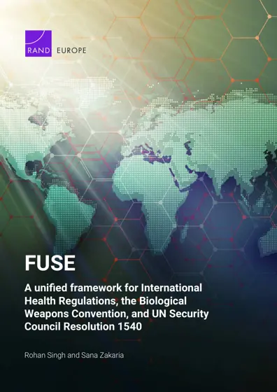 FUSE: A unified framework for International Health Regulations, the Biological Weapons Convention, and UN Security Council Resolution 1540封面