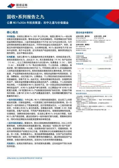 公募REITs2026 年投资展望：攻守之道与价值掘金封面