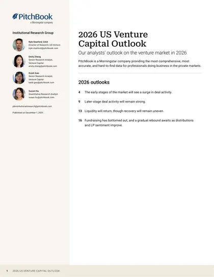 2026 US Venture Capital Outlook封面