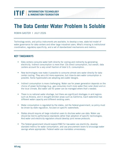 The Data Center Water Problem Is Soluble封面