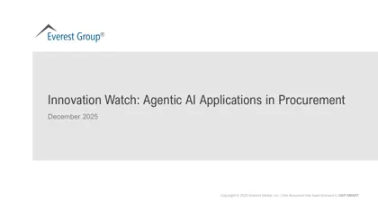 Innovation Watch: Agentic AI Applications in Procurement封面