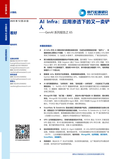 AI Infra:应用渗透下的又一卖铲人封面
