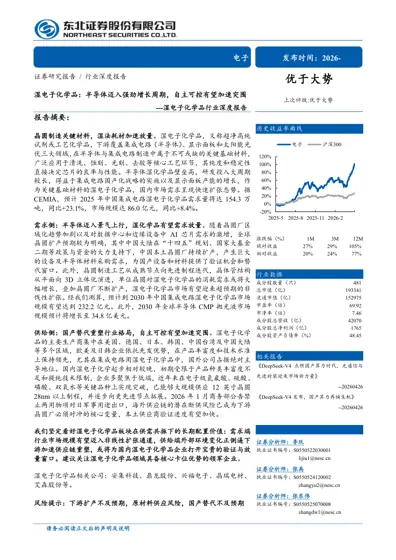 湿电子化学品：半导体迈入强劲增长周期，自主可控有望加速突围封面