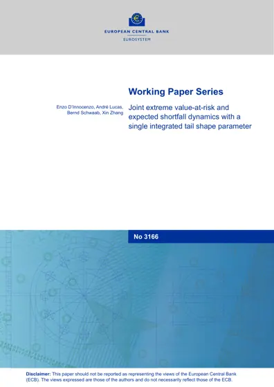 Joint extreme value-at-risk and expected shortfall dynamics with a single integrated tail shape parameter封面