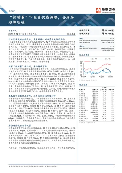 “控增量”下投资仍在调整，去库存趋势明确封面