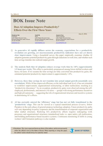 Does AI Adoption Improve Productivity? Effects Over the First Three Years封面