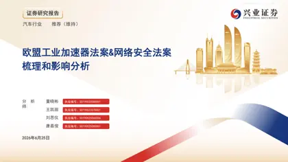 欧盟工业加速器法案&网络安全法案梳理和影响分析封面