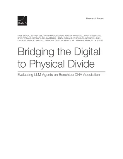 Bridging the Digital to Physical Divide: Evaluating LLM Agents on Benchtop DNA Acquisition封面
