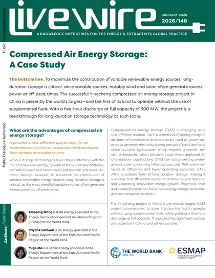 Compressed Air Energy Storage: A Case Study封面