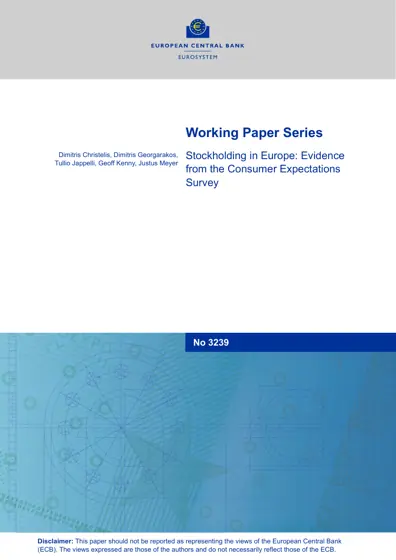 Stockholding in Europe: Evidence from the Consumer Expectations Survey封面